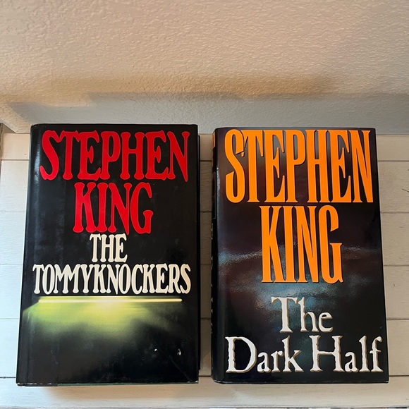 Lot of 2 Vintage Stephen King Books The Dark Half Tommyknockers First Edition - Picture 1 of 15